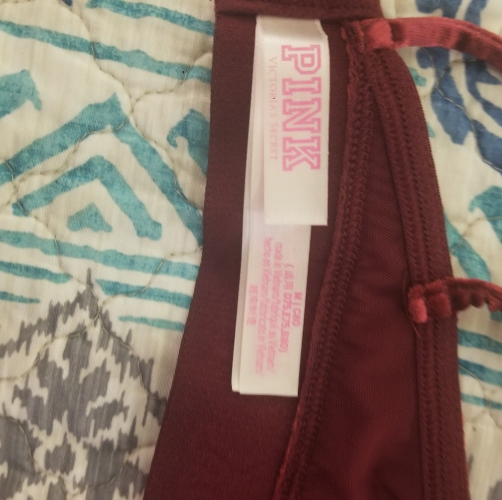 PINK Red Velvet Bralette - Picture 4 of 4